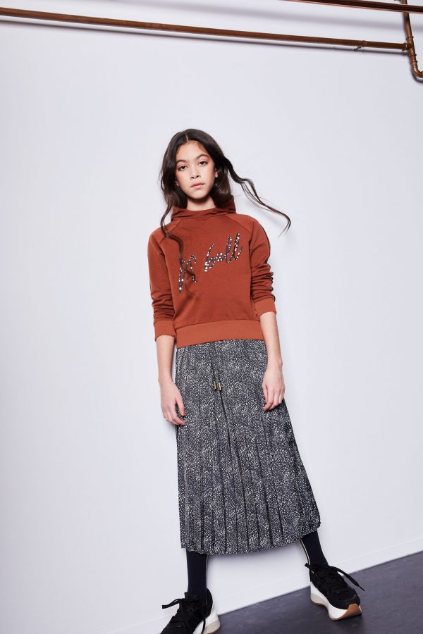 NoBell Meisjes hoody - Kissy - Kastanje