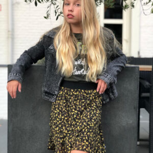 Indian Blue Jeans Meisjes biker jack spijker - Donker grijs