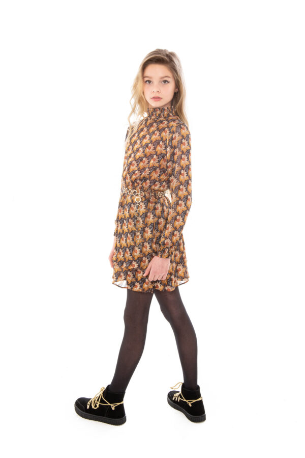 Frankie & Liberty Meisjes jurk - Panna - Bloemen print