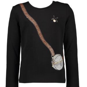 Le Chic Meisjes shirt LE CHIC tas - Zwart