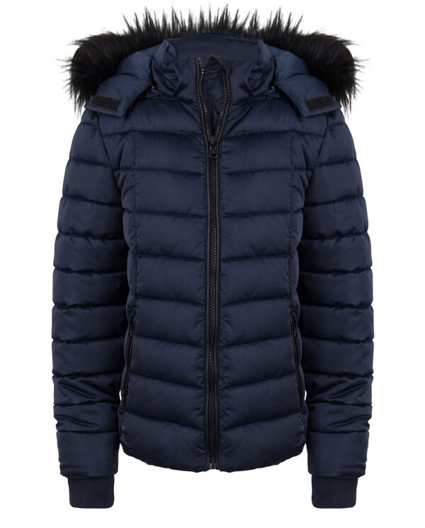 Indian Blue Jeans Meisjes winterjas - Marine blauw