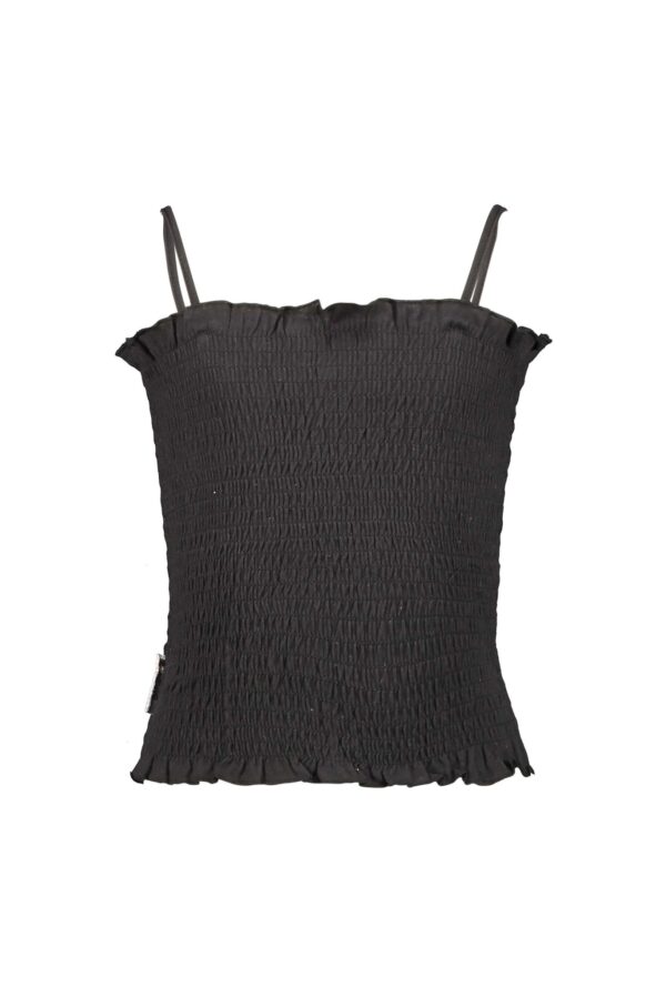 B.Nosy Meisjes top smock met verstelbare bandjes - Zwart