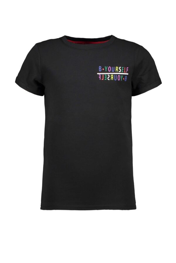 B.Nosy Dames t-shirt - B.Yourself - Zwart