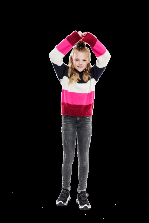Indian Blue Jeans Meisjes trui gebreid - Gestreept