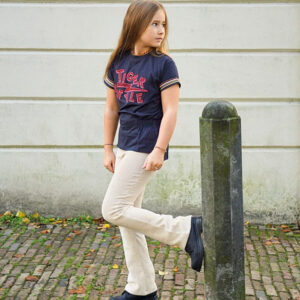 TOPitm Meisjes t-shirt - Alizah - Bijna zwart