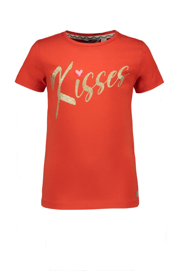 Moodstreet Meisjes t-shirt borduursel - Rood