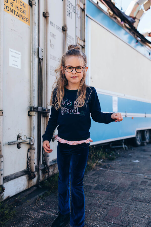 Quapi Meisjes broek - Doutzen - Donker blauw