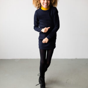 LEVV Meisjes jurk - Kassie - Donker blauw