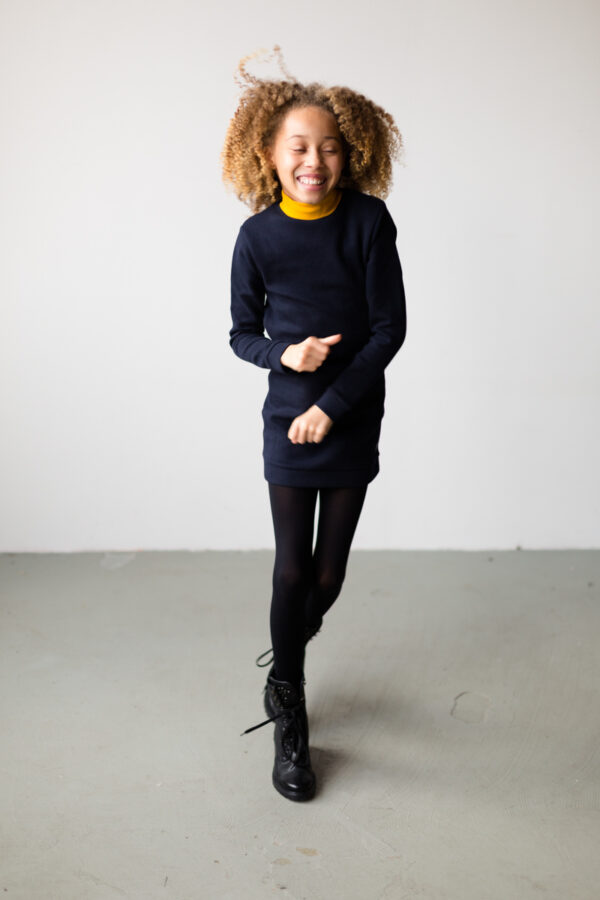 LEVV Meisjes jurk - Kassie - Donker blauw