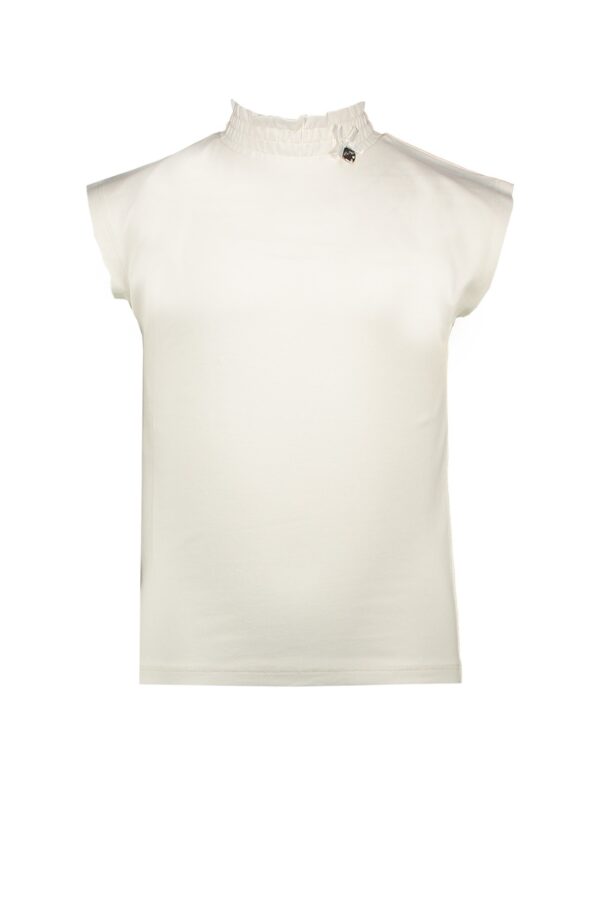Le Chic Meisjes t-shirt turtelnek - Gebroken wit