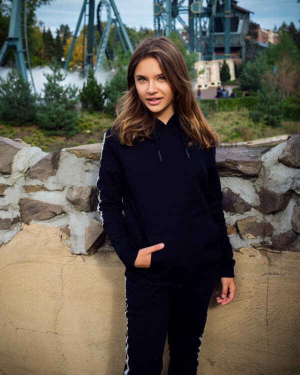 LEVV Meisjes Tracksuit - Bandno2 - Zwart