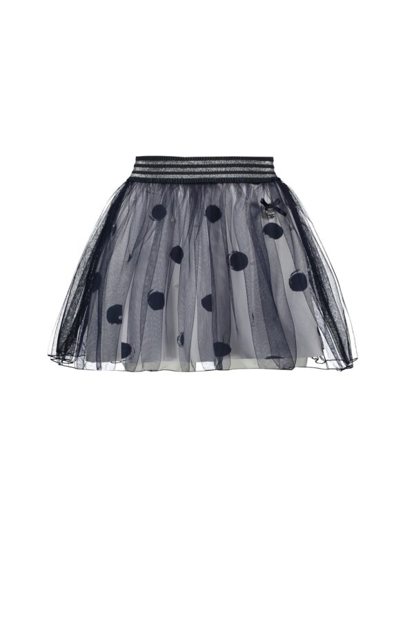 Le Chic Meisjes petticoat stippen - Marine blauw