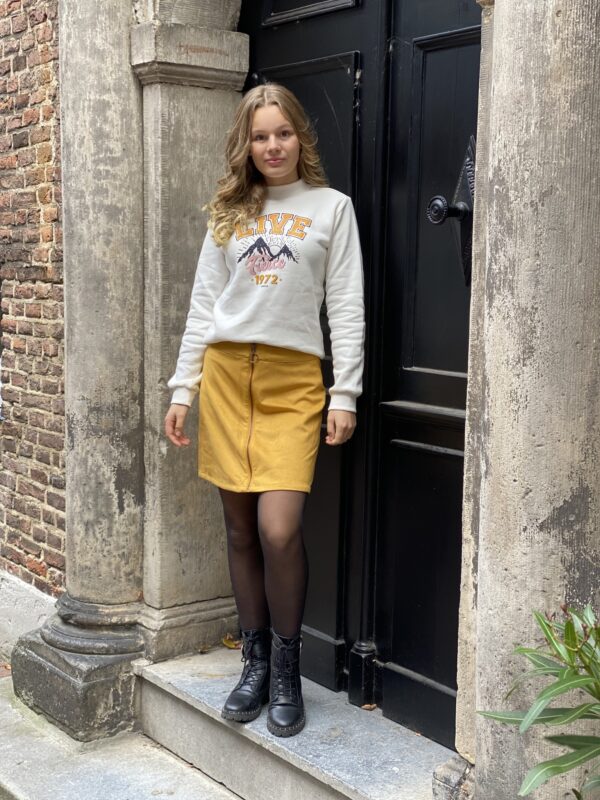 Garcia Meisjes rok suedine - Autumn ocre