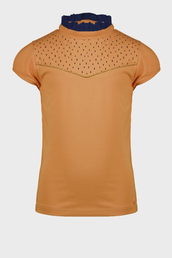 NoNo Meisjes t-shirt - Kim - Kaneel