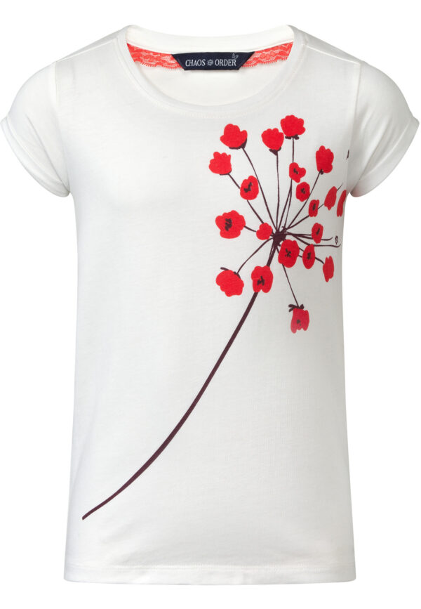 Chaos and Order Meisjes t-shirt - 2 Ravi off white flower