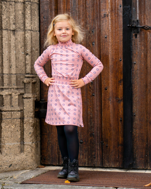 Quapi Meisjes jurk - Djoena - Vintage roze