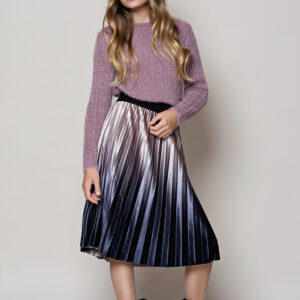 LEVV Meisjes sweater - Kat - Mauve