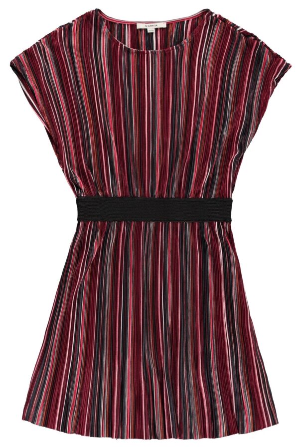 Garcia Meisjes jurk gestreept - Midnight rood