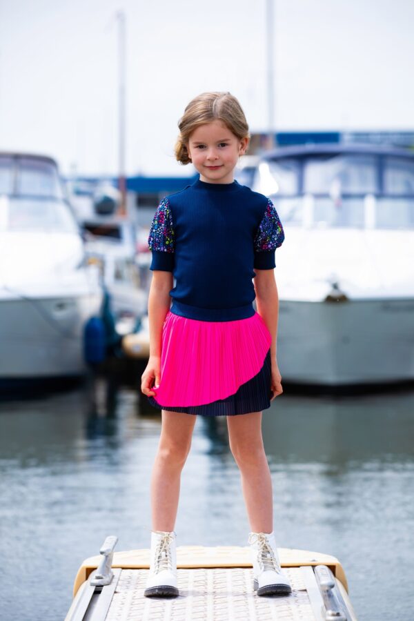 B.Nosy Meisjes rok plisse - Knock out pink