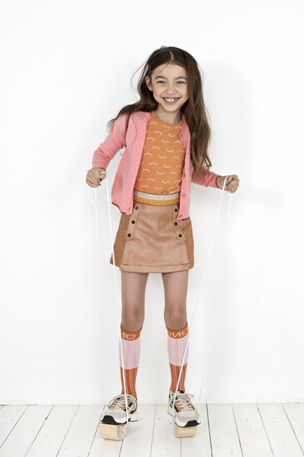 NoNo Meisjes t-shirt - Kathy - Kaneel