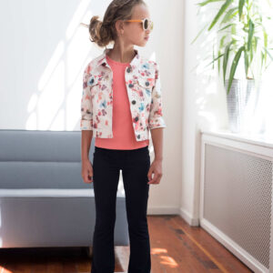 Like Flo Meisjes flair broek - Marine blauw