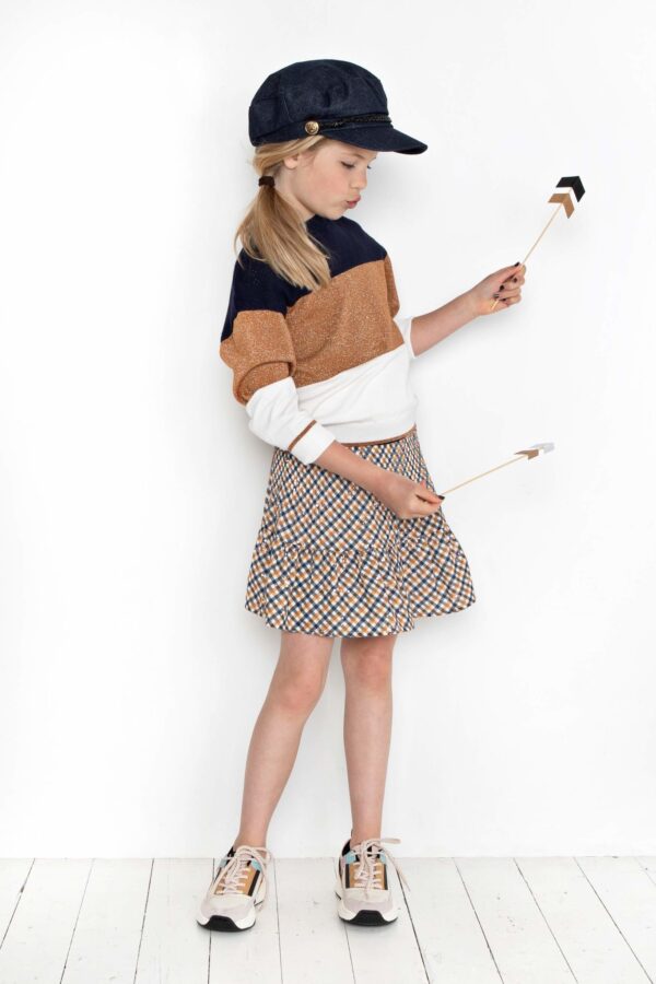 NoNo Meisjes sweater - Kera - Marine blauw