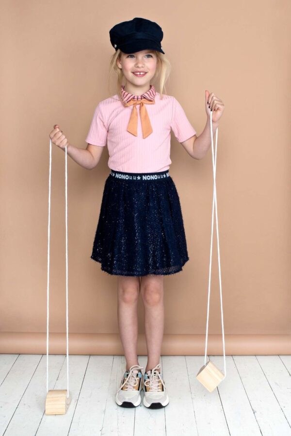 NoNo Meisjes rok - Nadja - Marine blauw