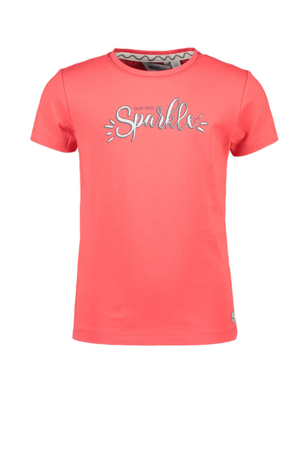 Moodstreet Meisjes t-shirt print - Kers