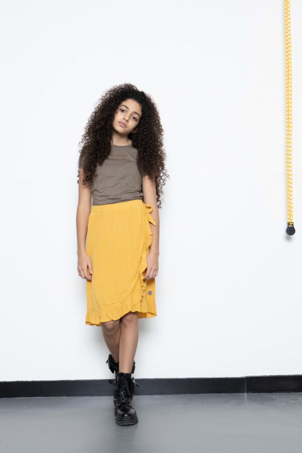 LEVV Meisjes t-shirt - Maren - Olijf