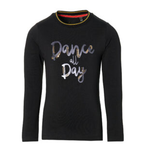 Quapi Meisjes shirt - Djelis - Zwart