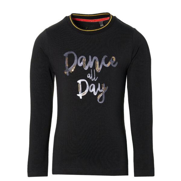 Quapi Meisjes shirt - Djelis - Zwart