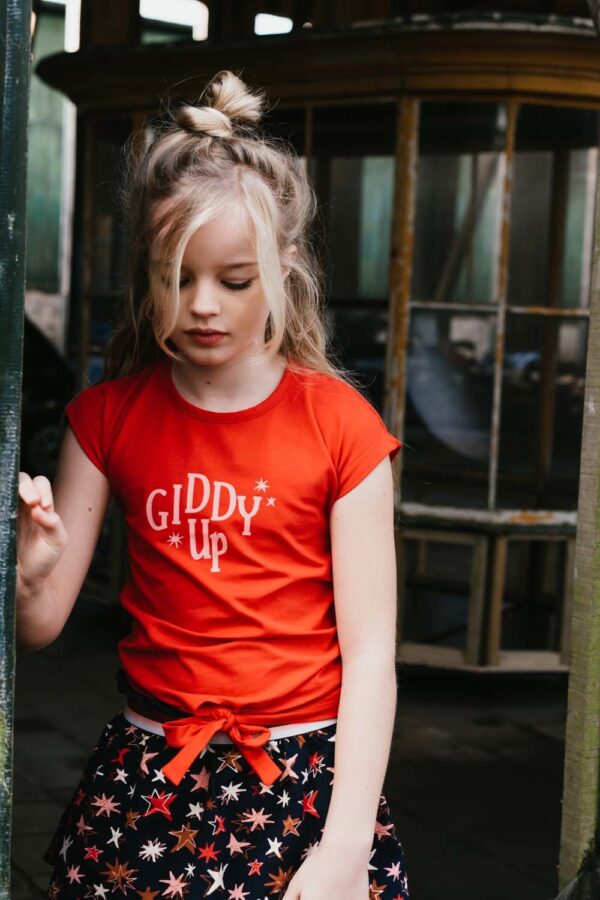 TOPitm Meisjes top - Kiddy up - Rood