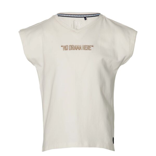 LEVV Meisjes t-shirt - Mana - Gebroken wit