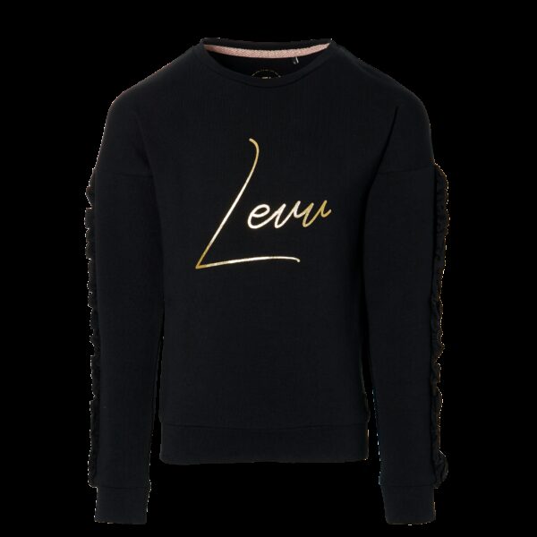 LEVV Meisjes sweater - Karima - Zwart