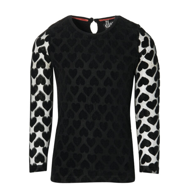 Quapi Meisjes shirt - Djinty - Zwart