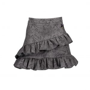 Le Chic Meisjes rok nepleer - Shadow Grijs