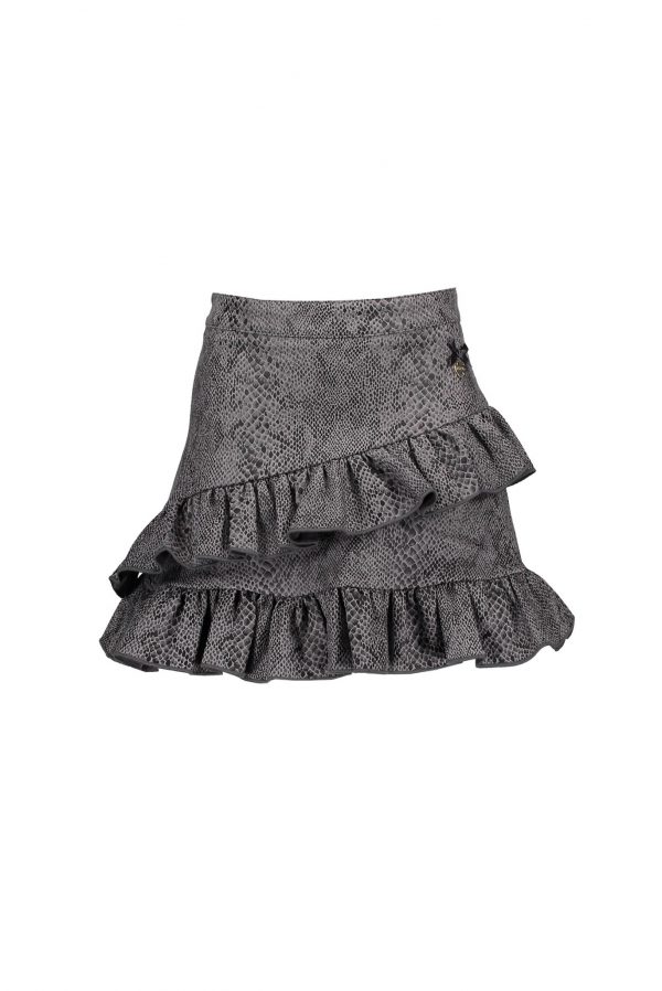 Le Chic Meisjes rok nepleer - Shadow Grijs