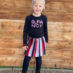 B.Nosy Meisjes shirt 'B.Fancy' - Zwart
