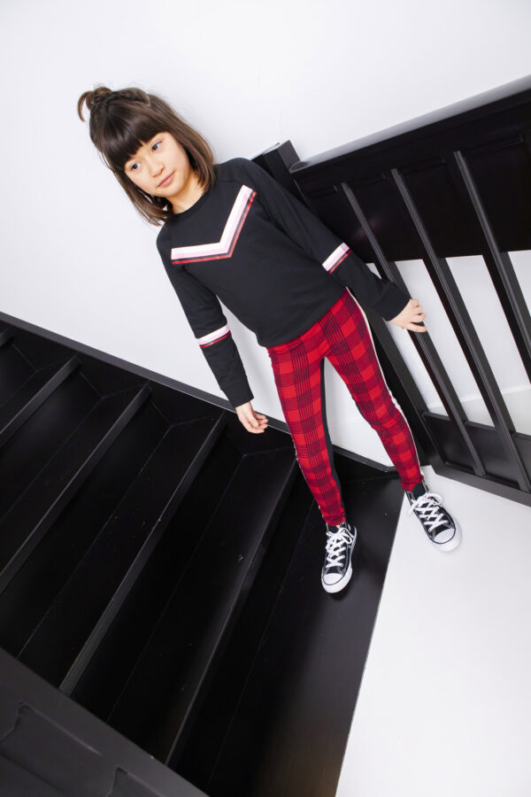 B.Nosy Meisjes sweat broek - Rio geruit
