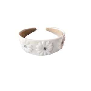 Le Chic Meisjes haarband - Gebroken wit