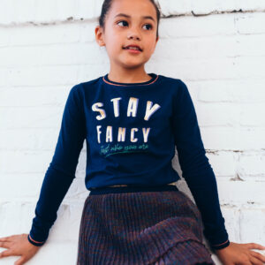 Quapi Meisjes shirt - Djoy - Donker blauw