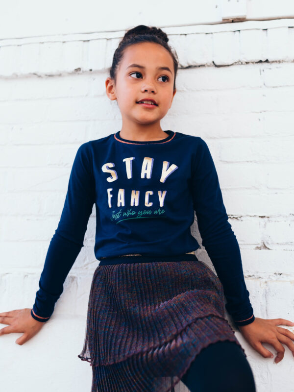 Quapi Meisjes shirt - Djoy - Donker blauw