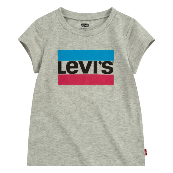 LEVI'S Meisjes t-shirt - Logo - Grijs