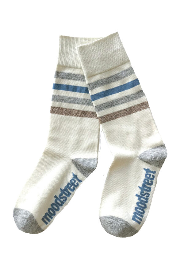 Moodstreet Meisjes kniekousen - Zacht blauw