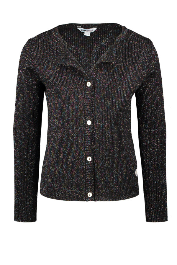 Moodstreet Meisjes gebreid vest - Zwart
