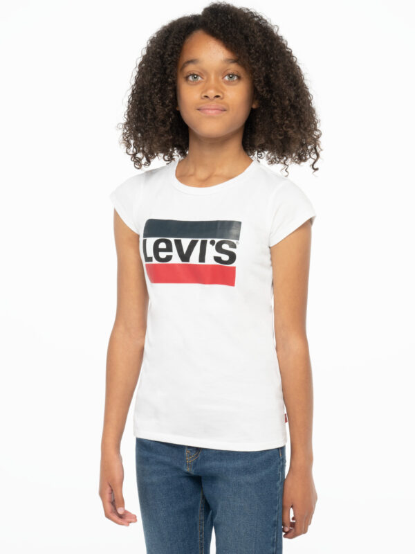 LEVI'S Meisjes t-shirt - Logo - Wit
