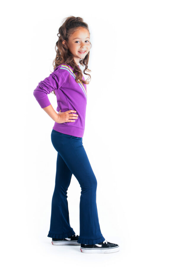 B.Nosy Meisjes flair broek - Space blauw