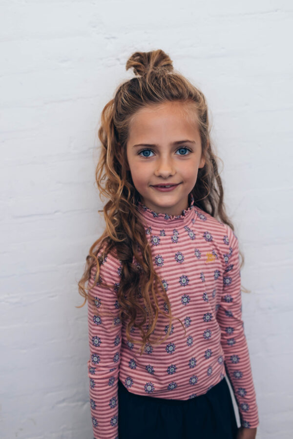Quapi Meisjes shirt - Djeni - Vintage roze