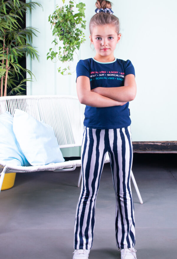 B.Nosy Meisjes flair broek sweat - Tropic zebra