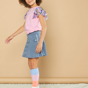 NoNo Meisjes t-shirt - Kayla - Loving roze